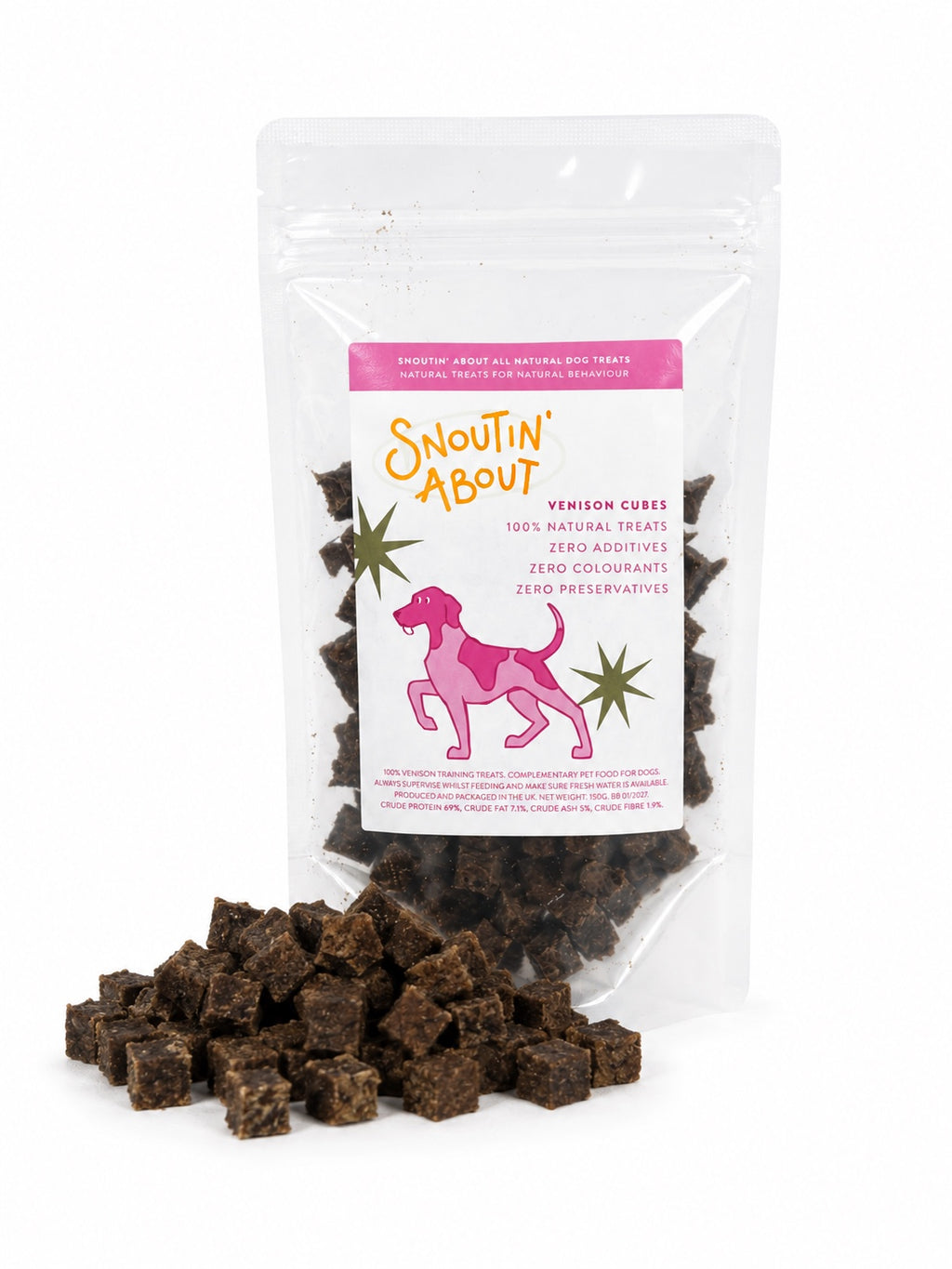 100% Natural Venison Cubes