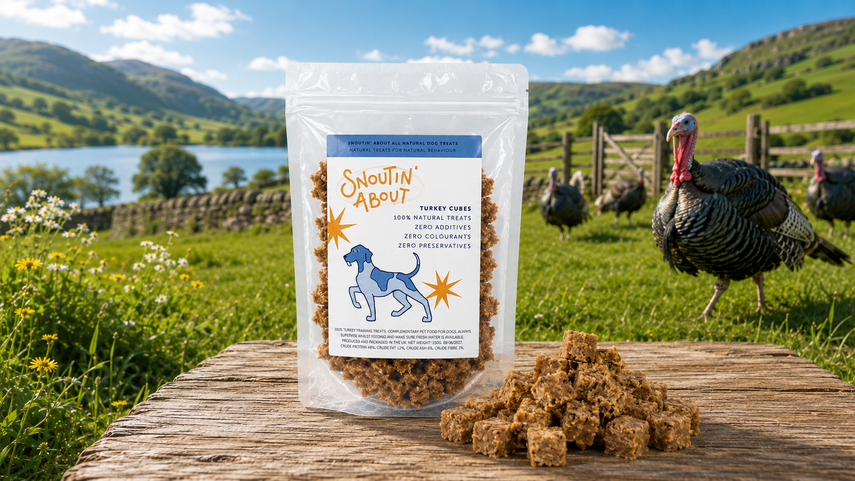 100% Natural Turkey Cubes