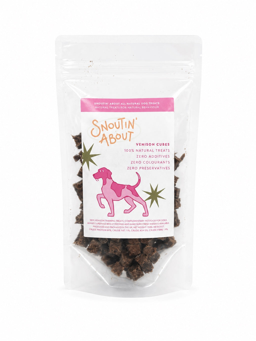 100% Natural Venison Cubes