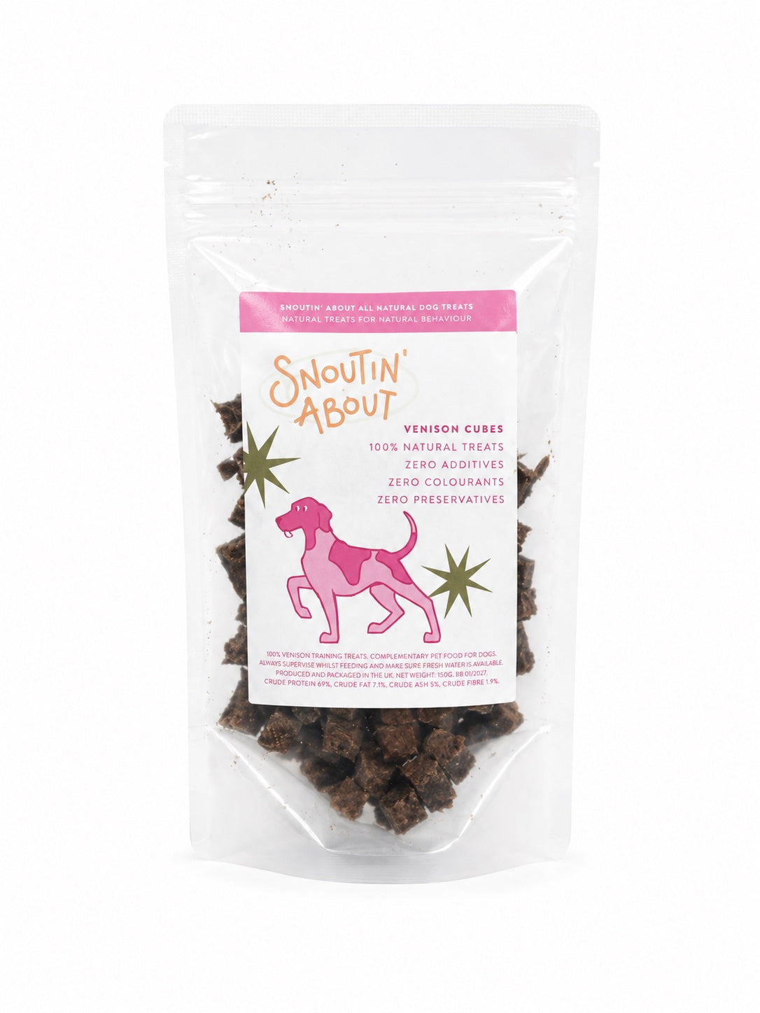 100% Natural Venison Cubes
